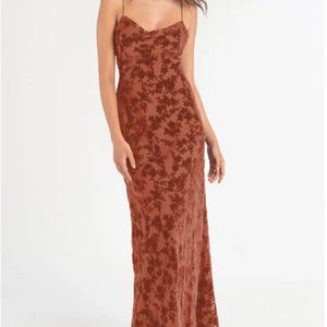 Jenny Yoo BHLDN Rory Velvet Dress in English Rose